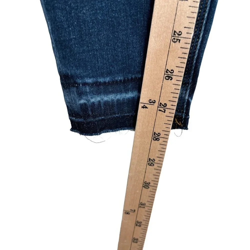 Spanx‎ Distressed Denim Legging sz M cropped stretchy - Picture 6 of 8